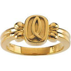 14K Yellow Gold Fish Ring - Size 6yellow 