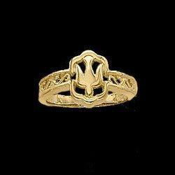 14K Yellow Gold Holy Spirit Ring - Size 6yellow 
