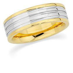 Platinum & 18K Yellow Gold Design Bandplatinum 