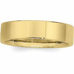 10K Yellow Gold Flat Comfort Fit Band - 10mmyellow 
