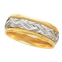 Platinum & 18K Yellow Gold Designer Bandplatinum 