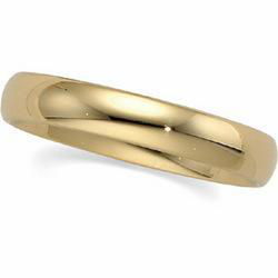 18K Yellow Gold Light Comfort Fit Band - 4mmyellow 