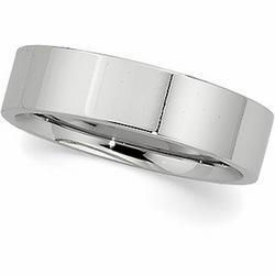 Platinum Flat Comfort Fit Band - 5mmplatinum 