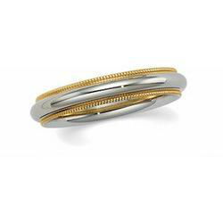 14K Two Tone Gold Design Bandtwo 