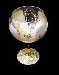 Angel Wings Design - Hand Painted - Goblet - 12.5 oz.angel 