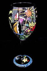 Kismet Cruise Design - Hand Painted - Grande Wine -16 oz.kismet 