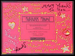 Many Thanks Design - Hand Painted - Frame - 8"x10" - Rectangle Photo Openingmany 