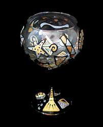 Dad Design - Hand Painted - Goblet - 12.5 oz.dad 
