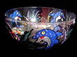 Dazzling Dolphin Design - Hand Painted - Serving Bowl - 8 inch diameter