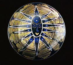 Egyptian Princess Design - Hand Painted - Dinner/Display Plate - 10 inch diameteregyptian 
