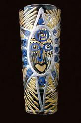 Egyptian Princess Design - Hand Painted - Collectible Shooter Glass - 1.5 oz.egyptian 