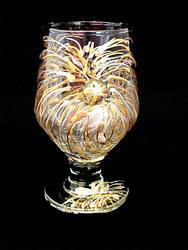 Fireworks Design - Hand Painted - High Ball - All Purpose Glass - 10.5 oz.fireworks 