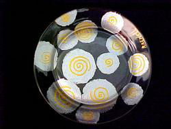 Gleaming Circles Design - Hand Painted -Platter/Serving Plate - 13 inch diametergleaming 