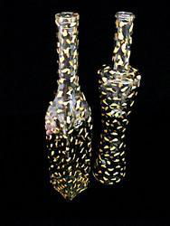 Gold Leopard Design - Hand Painted - All Purpose 16 oz. and V Bottles with pour spoutsgold 