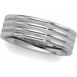 14K White Gold Design Duo Bandwhite 