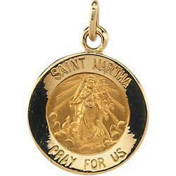 14K Yellow Gold St. Martha Medalyellow 