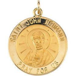 14K Yellow Gold St. John Neumann Medalyellow 