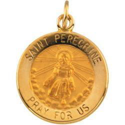 14K Yellow Gold St. Peregrine Medalyellow 