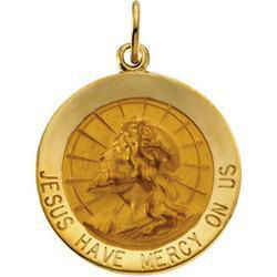 14K Yellow Gold Have Mercy On Us Medalyellow 