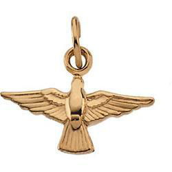 14K Yellow Gold Holy Spirit Pendantyellow 