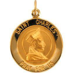 14K Yellow Gold St. Charles Medalyellow 