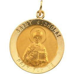 14K Yellow Gold St. Nicholas Medalyellow 