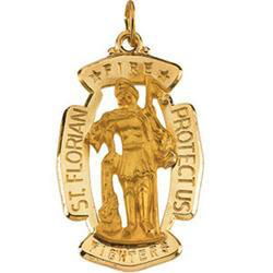 14K Yellow Gold St. Florian Medalyellow 