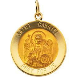 14K Yellow Gold St. Gabriel Medalyellow 