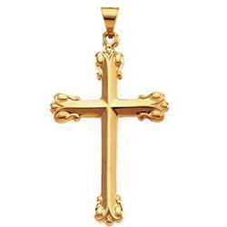 14K Yellow Gold Cross Pendantyellow 