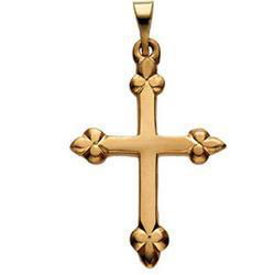 14K Yellow Gold Crucifix Pendantyellow 