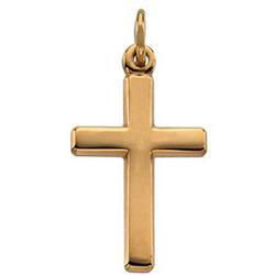 14K Yellow Gold Cross Pendantyellow 