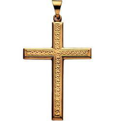 14K Yellow Gold Cross Pendantyellow 