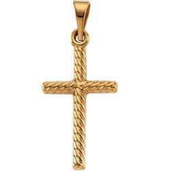 14K Yellow Gold Cross Pendantyellow 