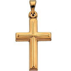 14K Yellow Gold Cross Pendantyellow 