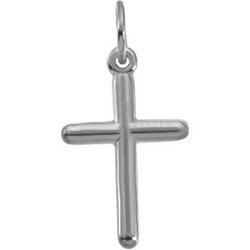 14K White Gold Cross Pendantcross 