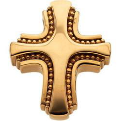 14K Yellow Gold Small Cross Slideyellow 