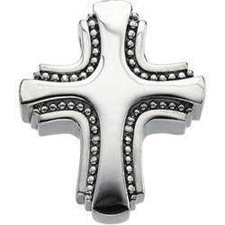 14K White Gold Small Cross Slidewhite 