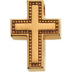 14K Yellow Gold Religious Crossyellow 