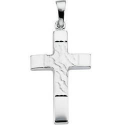 14K White Gold Cross Pendantwhite 