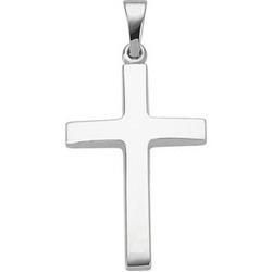 14K White Gold Cross Pendantwhite 