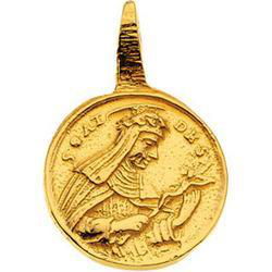 14K Yellow Gold St. Rose Of Lima Pendantyellow 