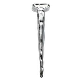 14K White Gold Religious Nail Pendant - 28mmwhite 