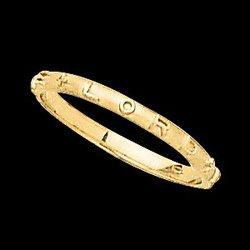 14K White Gold Praise The Lord Ringwhite 