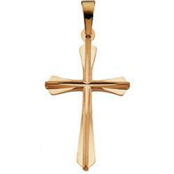 14K Yellow Gold Cross Pendantyellow 