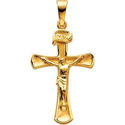 14K Yellow Gold Crucifix Pendantyellow 