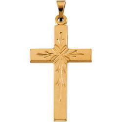 14K Yellow Gold Cross Pendantyellow 