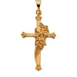 14K Yellow Gold Cross Pendantyellow 