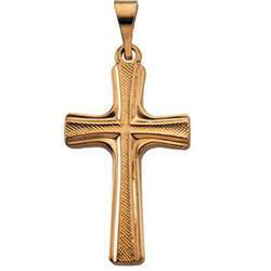 14K Yellow Gold Cross Pendantyellow 