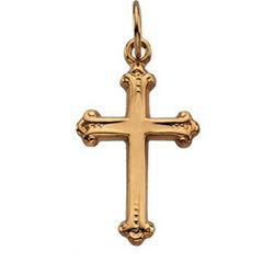 14K Yellow Gold Cross Pendantyellow 