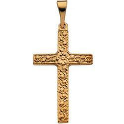 14K Yellow Gold Cross Pendantyellow 